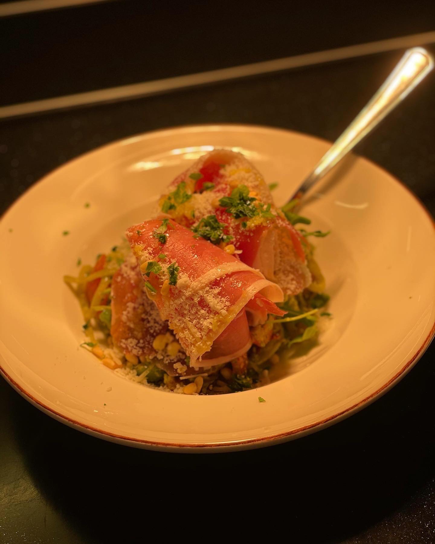 En fin tallrik med god matt upplagd